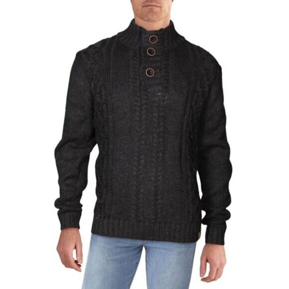 Weatherproof NWT Weatherproof Vintage Cable Knit Pullover Sweater Medium Gray - Picture 2 of 11